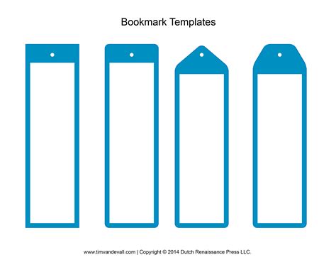 Make Your Own Bookmark Template