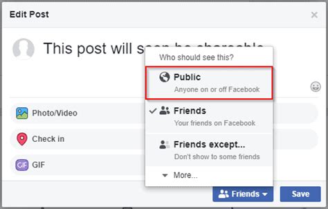 Make A Post Shareable On Facebook Using Your PC