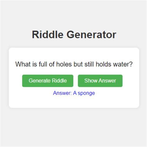 Make A Riddle