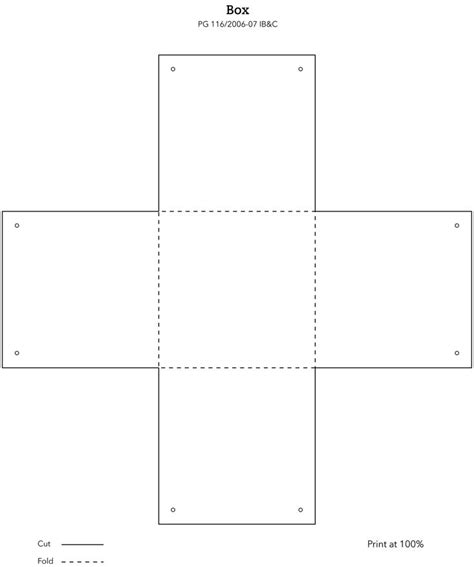 Make A Square Box Template Printable