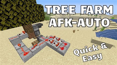 Make Automatic AFK Tree Farm in Minecraft