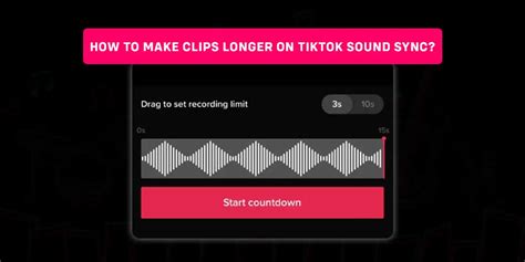 Make clips longer on Tiktok sound sync