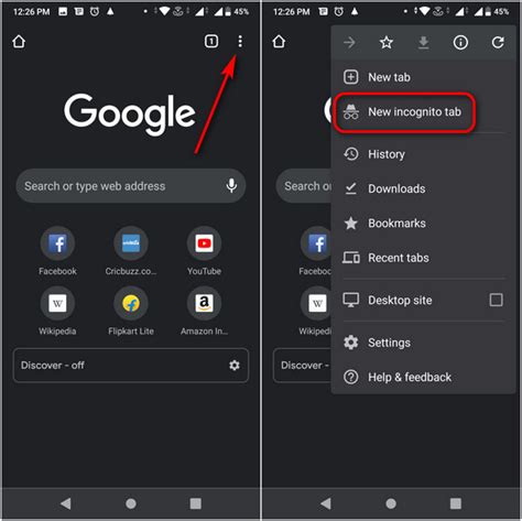 Make Google Chrome and Mozilla Firefox Always Open in Incognito Mode on Android