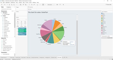 Make Pie Chart Tableau
