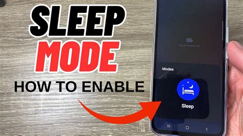 Make Sure Sleep Mode Is Enabled