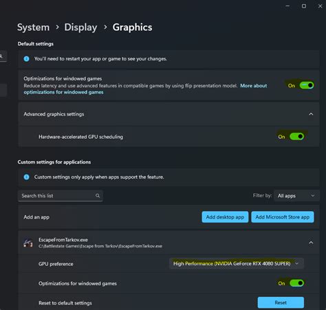 Make Sure the Right GPU Is Selected