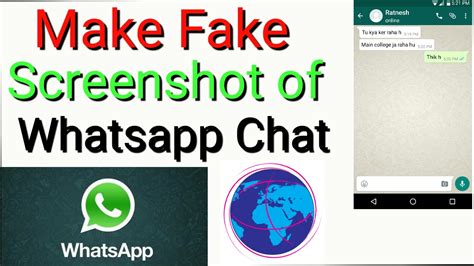 Make a Fake Screenshot For WhatsApp Chat