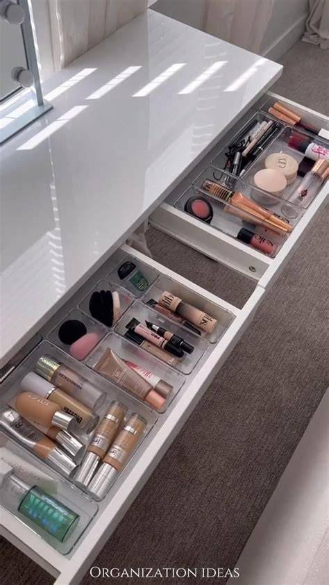 Makeup Desk Organization Ideas