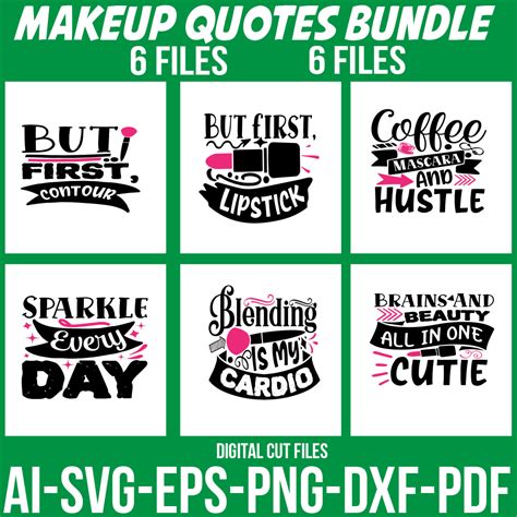 Download Makeup Quotes Bundle For Crafts