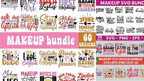 Download Makeup SVG Bundle Cut Files