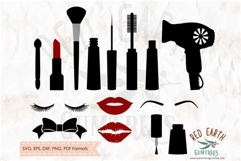Download Makeup SVG Bundle Silhouette DXF Files