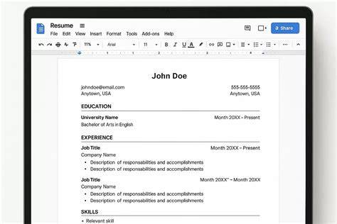 Making A Resume On Google Docs