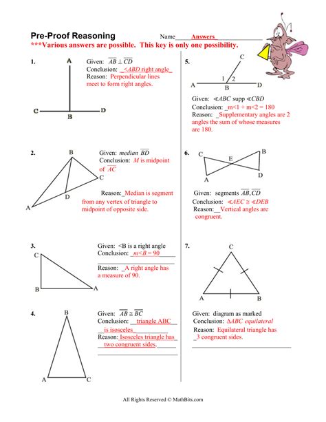 Making Conclusions Geometry Worksheet Answers - Worksheet List