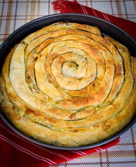 Making Lakror Albanian Dish