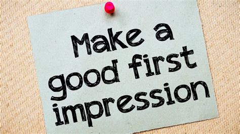 Making Memorable First Impressions