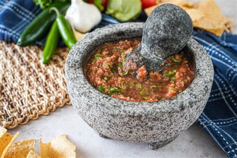 Making Molcajete Salsa
