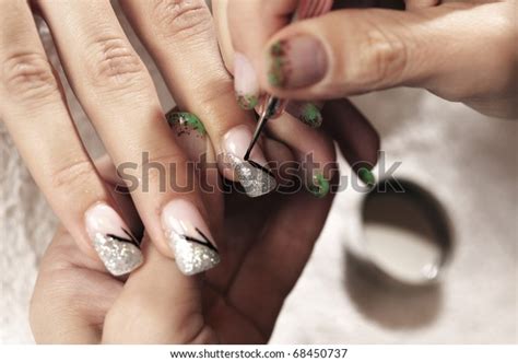 Making Nails Applying Gels Colors