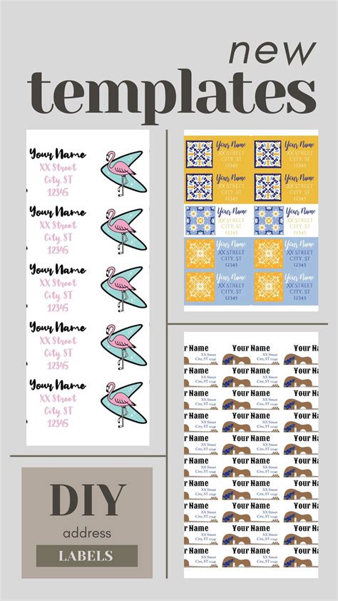 Making Your Own Label Template | Address label template, Printable label templates, Labels
