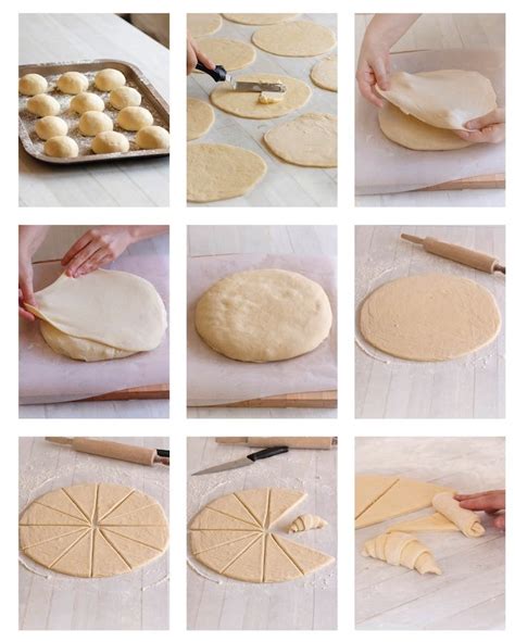 Making croissants step by step