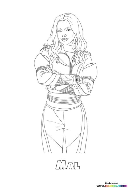 Mal Coloring Pages