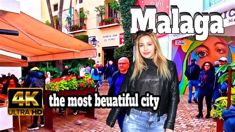 Malaga Spain the most beuatiful city costa del sol andalusia4k junuary2024