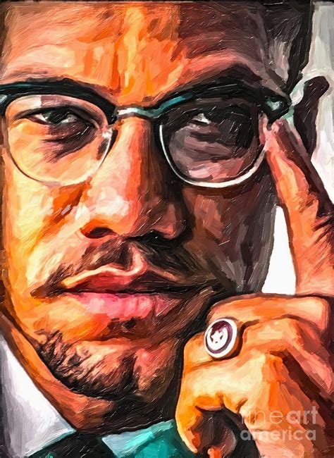 Malcolm X Painting
