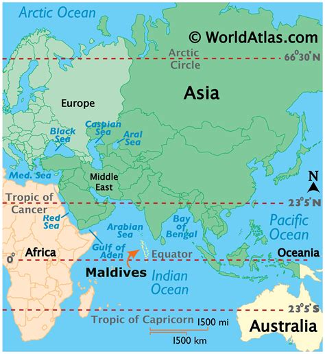 Maldives In Asia Map