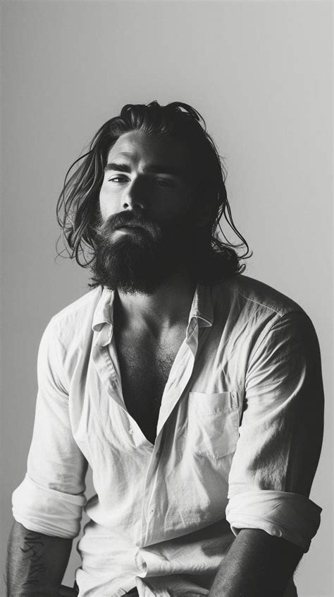 Male Model Beard Poses