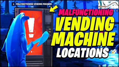 Malfunctioning vending machine locations