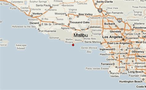 Malibu California Map