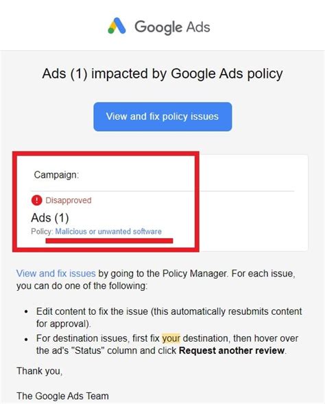 Malicious Google Ads