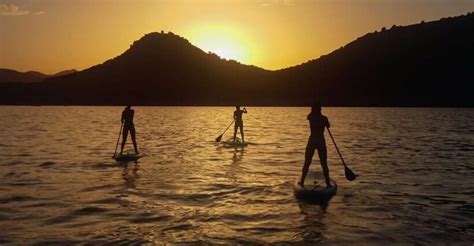 Mallorca sunset paddleboarding