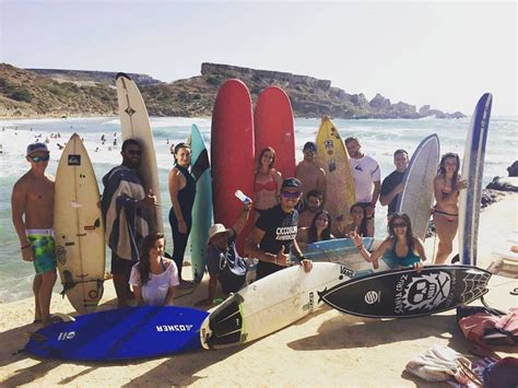 Malta surf school beach
