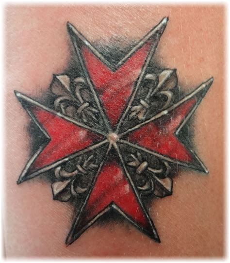 Maltese Cross Strike the Box Firefighter Tattoos