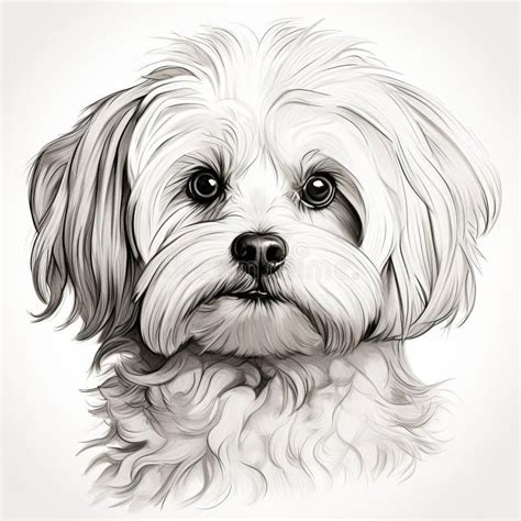 Maltese Dog Drawing at GetDrawings Free download