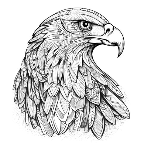 Malvorlage Adlerkopf