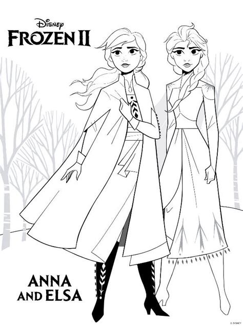 Malvorlage Anna Und Elsa 2