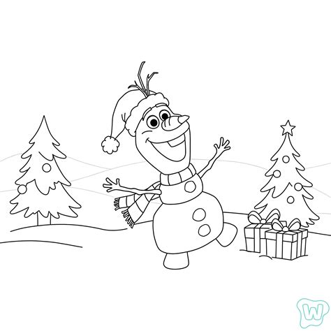 Malvorlage Olaf