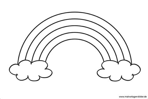 Malvorlage Regenbogen