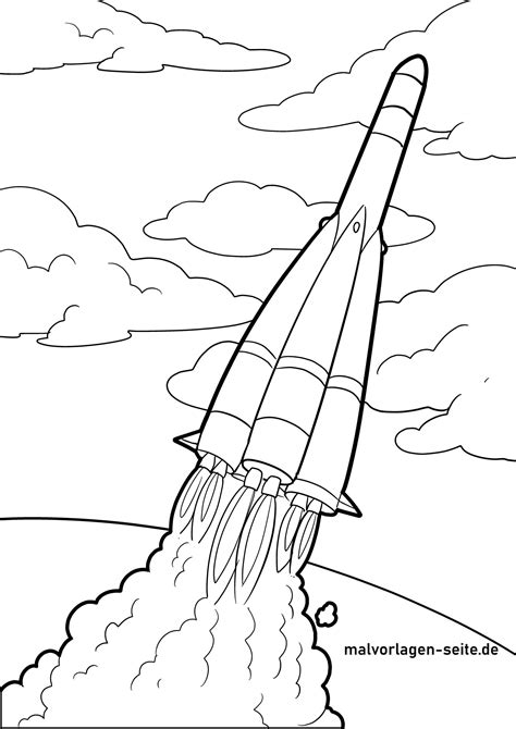 Malvorlagen Raketen