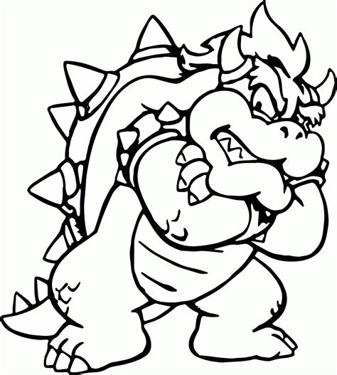 Super Mario Brothers coloring page online Coloring Library