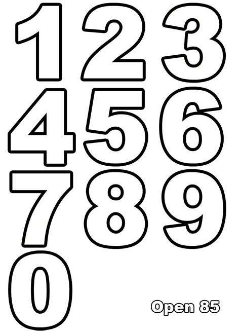 Ausmalbilder Zahlen und Buchstaben kostenlos drucken und ausmalen