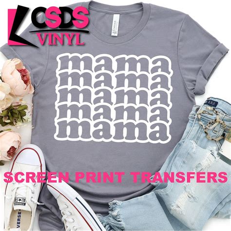 Mama Screen Print Transfers