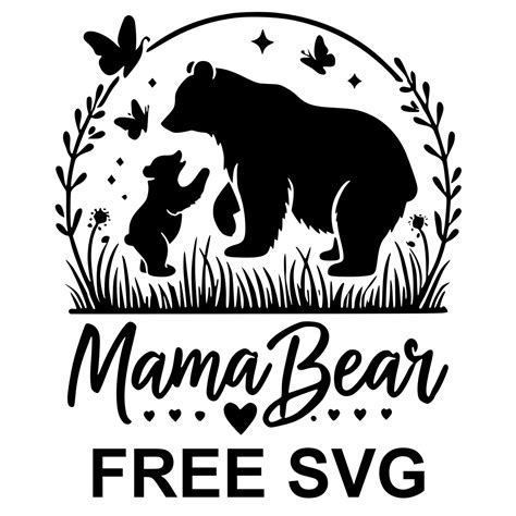 Download Mama Bear Files Free PSD Mockups