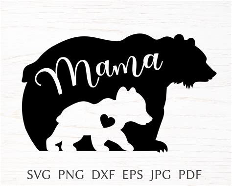 Download Mama Bear SVG File - SVG Design for Cricut Machine