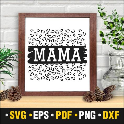 Download Mama Leopard Commercial Use DXF Files