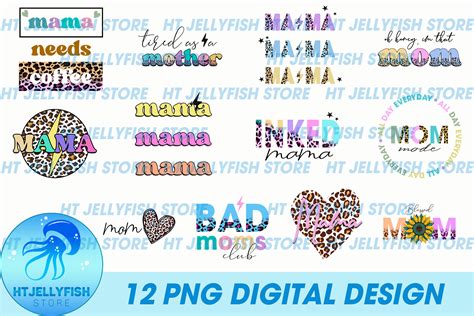 Download Mama Leopard Pattern Sublimation Design Commercial Use DXF Files