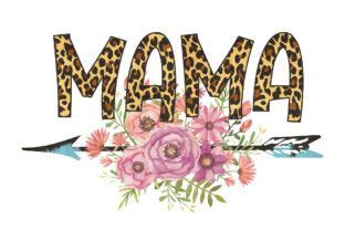 Download Mama Leopard Pattern Sublimation Design Cut Images