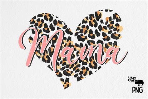 Download Mama Leopard Pattern Sublimation Design Silhouette