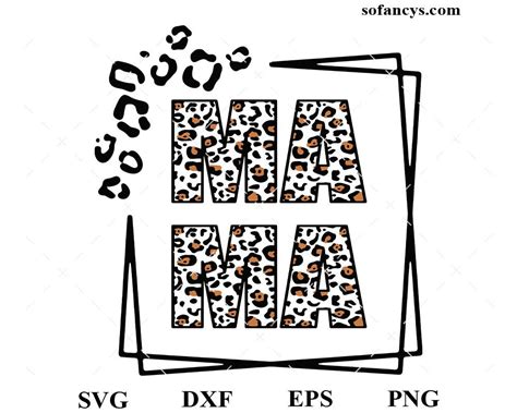 Download Mama Leopard Silhouette DXF Files